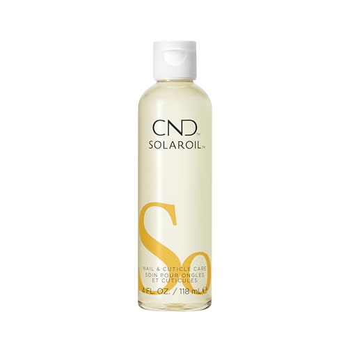 CND SolarOil Cuticle Oil, Natural Blend Of Jojoba, Vitamin E, Rice Bran and Sweet Almond Oils, Moisturizes and Conditions Skin, 4 fl oz