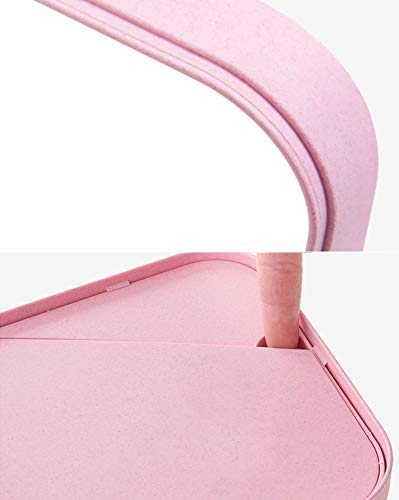 Espejo de Maquillaje Portátil Plegable Cuadrado Beige miniatura 6
