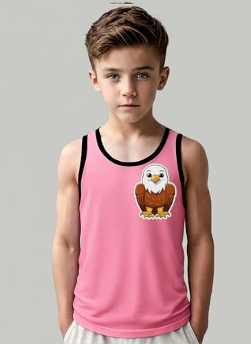 Image of Kids Cotton Blend Printed Vest for Baby Boy & Girl | Cotton Blend Printed Sleeveless Vest for Kids - Style - 9 (Pack of 5)