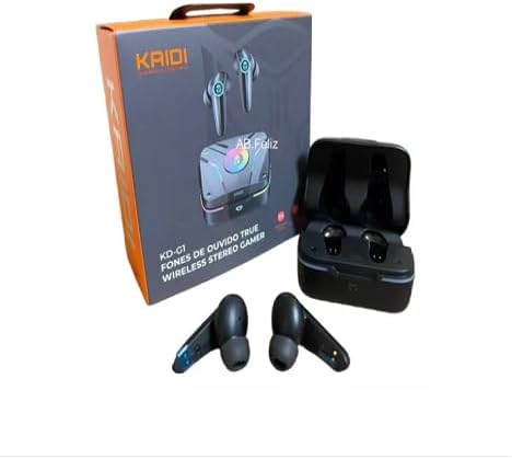 Kaidi KD-G1 Earbuds, Charging Case, and Packaging