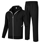 Gopune Men's Tracksuit 2 Pieces Set Hoodie Sweatsuits Full Zip Athletic Jogging Suits Long Sleeve Casual Sports Outfits