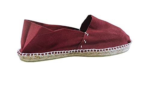 Alpargatas Classico piatto di sparto bordeaux
