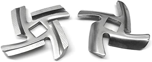 TWO PACK replacement blades for KitchenAid KSMMGA NEW ITEM. *See photos for compatability*