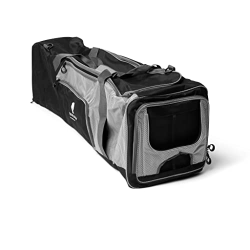 Lacrosse Bag, Portable Storage For Players And Coaches, Waterproof, Duffel Travel Sports Equipment Bag, Holds 2 Sticks And All Of Your Gear, Black, L 43.3 X W 13 X H 11.4 Inches #TOP5