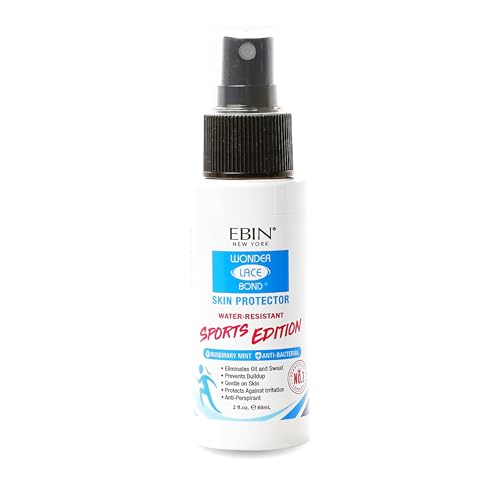 EBIN NEW YORK Wonder Lace Bond Skin Protector Sports Edition 2 Fl Oz For Secure Hold and Active Use – Preps Scalp & Skin Protectant for Lace Wigs – With Rosemary Mint