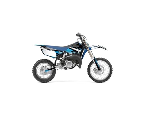 Kit déco moto cross Yamaha 85 YZ bleu pour rénover des plastiques usés