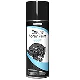 NADAMOO High Heat Engine Spray Paint - High Temperature Resistant Up to 600°F/315°C, Matte Black Finish for Automotive Engine Blocks,Wheels Brake Calipers, Anti-Rust & Chemical Resistance, 1 Can