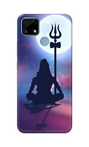 Image of Printed Hard Back Cover Case for Realme C25 | Realme C25s Back Cover (Lord Shiva) -1302
