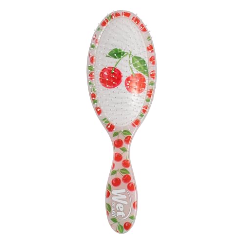 Wet Brush Original Detangler Cherry (Tutti Fruitti) Ultra-Soft IntelliFlex Bristles Bristles Glide Through Tangles Detangling Hair Brush All Hair Types (Wet & Dry) Women & Men Limited Edition