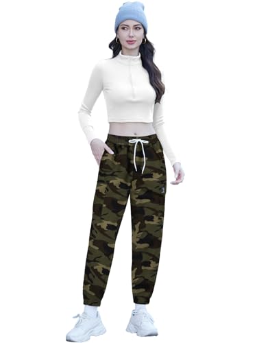 SANGTREE Womens Cargo Pants Printed Wrinkle Resistan Jogger Pants,S-2XL4