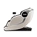 Kahuna Chair EM-Arete Ivory/Brown - Fully-Assembled 3D Full-Body Zero Gravity with auto footrest with Passive Stretching and Excellent Foot Reflexology Massage, Bluetooth Speakers, Heating
