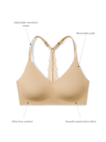 Image of True & Co Women's True Body Triangle Lace Racerback Bra