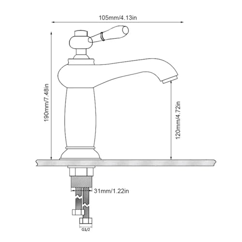 Grifo de baño negro para lavabo de diseño europeo moderno y funcional estilo LWX 3