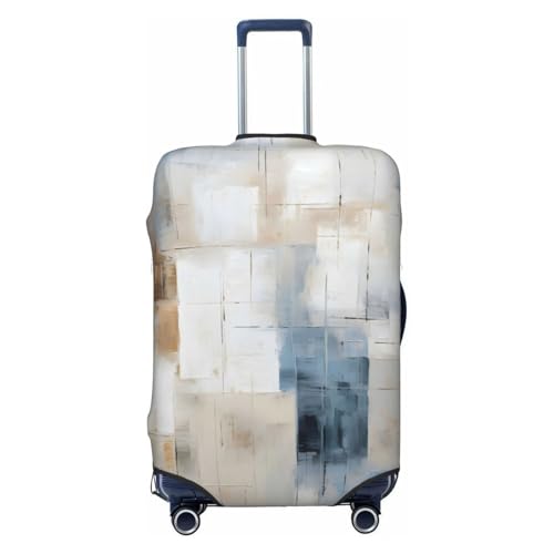 Abstract Art Luggage Cover Washable Elastic Suitcase Cover Anti-Scratch Travel Luggage Protector Covers for Kids Adult L fits 25-28 inch Suitcase