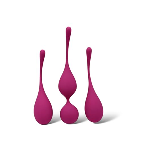 Kegel Exercise Balls Set for Women – Pelvic Floor Trainer with Weights, Comfortable Silicone Design for Beginners and Advanced (Rose)