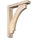 Ekena Millwork BKT0402X16X20IMP04SDF Imperial Craftsman Smooth Bracket w/Offset Brace, Douglas Fir
