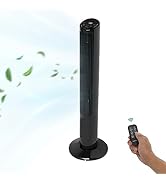 Simple Deluxe 40 Inch Oscillating Tower Fan for Bedroom, 3 Speeds Standing Fan with Remote, Quiet...