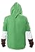 Ya-cos Adult Cosplay Hoodie Hooded Coat Zipper Jacket Green Sweatshirt Costume Outfit