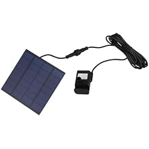 SHOWERORO Solar Fountain Pump Miniature Floating Fountain Pump for Outdoor Garden Fish Pond with Waterproof Solar Panel and Design
