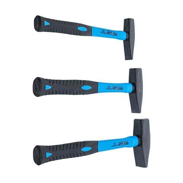 BGS 3845 | Schlosserhammer-Satz | Fiberglasstiel | DIN 1041 | 300 / 500 / 800 g | 3-tlg. | Hammer-Set – Bild 6