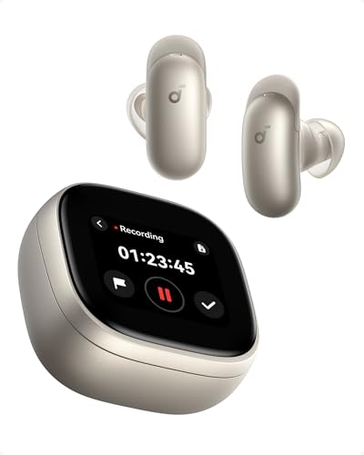 Soundcore Liberty 5 Pro Max Auricolari Wireless ANC con Smart Case AMOLED