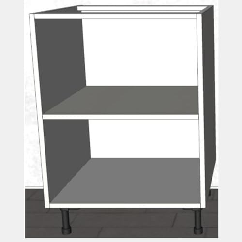 Generico Mobili base cucina colore bianco opaco varie misure (H 72 cm X L 60 cm X P 55,5 cm)