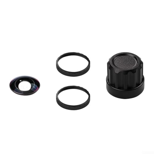 CWOQOCW Kit de lente de cámara para Insta 360 X5 Lente de repuesto Set de vidrio óptico de alta definición con herramienta de instalación de anillo de aleación de aluminio (negro)