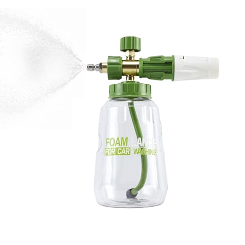 Botella Del Pulverizador De Espuma De 1 L Para Lavar El Automóvil, Lanza De Espuma A Alta Presión Con Pulverizador De Liberación Rápida De 1/4 , Botella De Bomba De Espuma De Lavado De Automóvil Gran