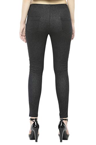 Image of Frenchtrendz Women's Slim Fit Mid Rise Stretchable Cotton Modal Spandex Jegging Pull On