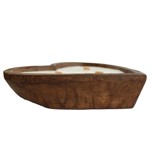 Image of McCall's Candles | Tropical Breeze | inchBest Mom Ever inch Heart-Shaped Bread Bowl Candle | Multi-Wick with Crackling Wooden Wicks | USA-Poured Wax | Farmhouse Decor | Gift for Mom