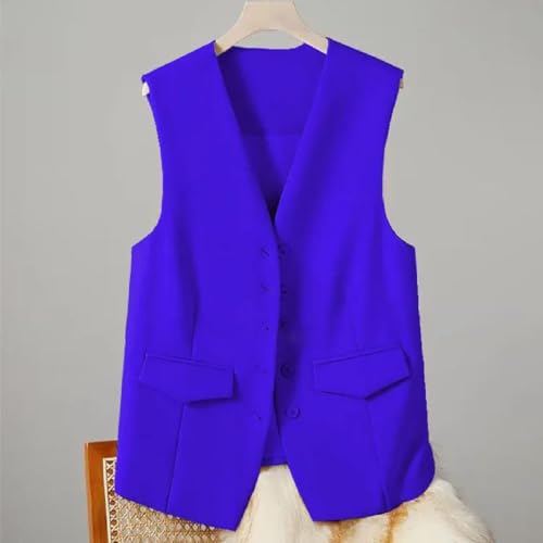 Chaleco cuello en V de mujer vintage para solucionar el look de oficina 7