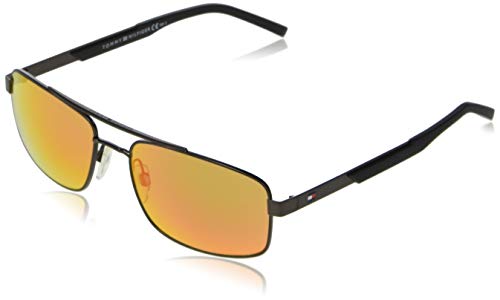 Tommy Hilfiger TH1674/S 4JL Gunmetal TH1674/S Rectangle Sunglasses Lens Categor, 59mm