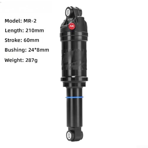 Amortiguador trasero regulable de 100-150 PSI en aleación de aluminio para MTB 4