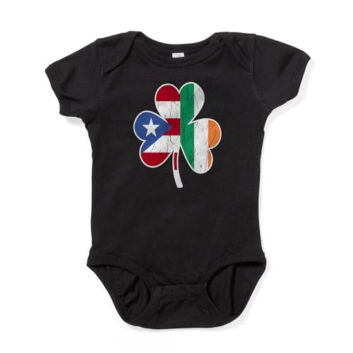 CafePress Ireland Irish Puerto Rican St Patrick Body Suit Cute Infant Bodysuit Baby Romper Dark