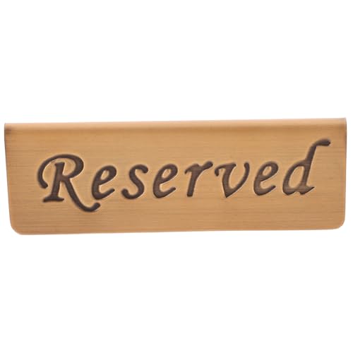 KICHOUSE Reserved Table Sign Elegant Construction for Restaurant Seating and Stylish Reserved Signs for Tables for and Fine Dining