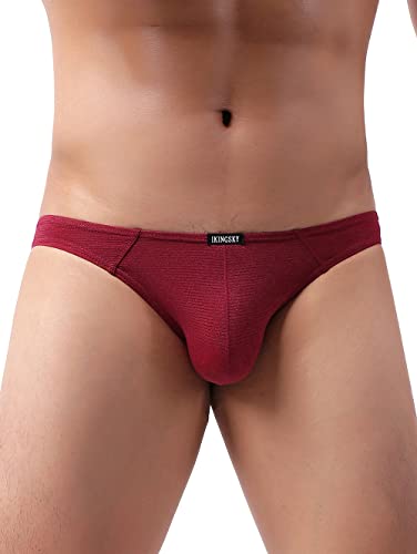 iKingsky Men's Bulge Briefs Sexy Breathable Underwear Low Rise Spandex Under Panties for Men2