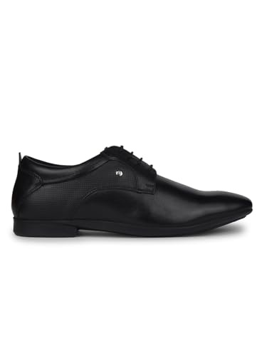 Image of Hush Puppies Men's Derby Shoes | Stylish, Comfortable Formal Footwear | Durable Leather, Lace-Up Design | Perfect for Office, Formal Events Everyday Wear