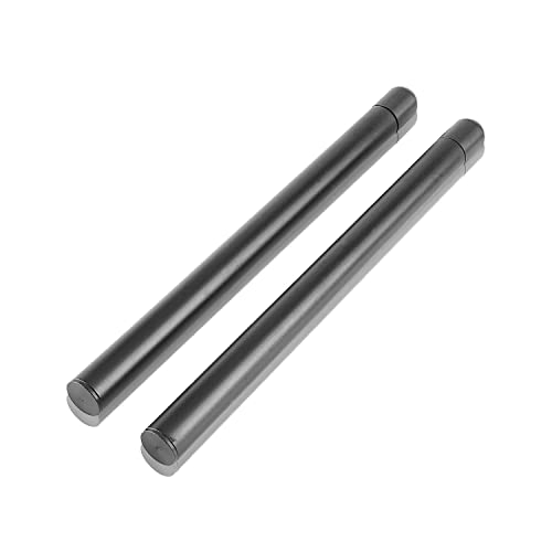 7/8 22mm Handlebar Tubes - Keenso 1 Pair Universal 7/8 Motorcycle Handlebar Tubes Clip-on Replacement Accessory (Black)