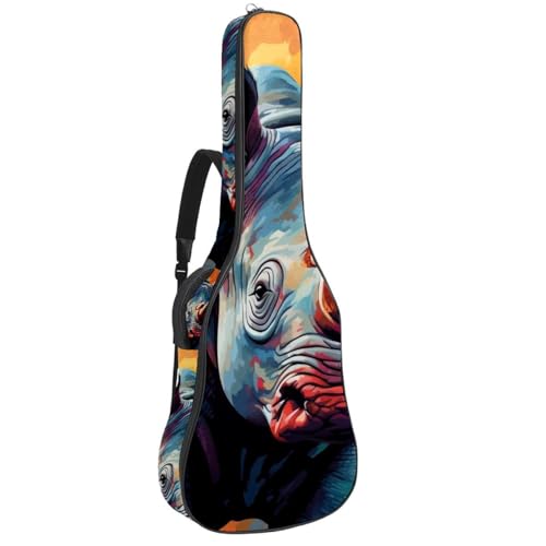 Sac pour guitare acoustique Rhino évitant les rayures grâce au rangement vertical suspendu