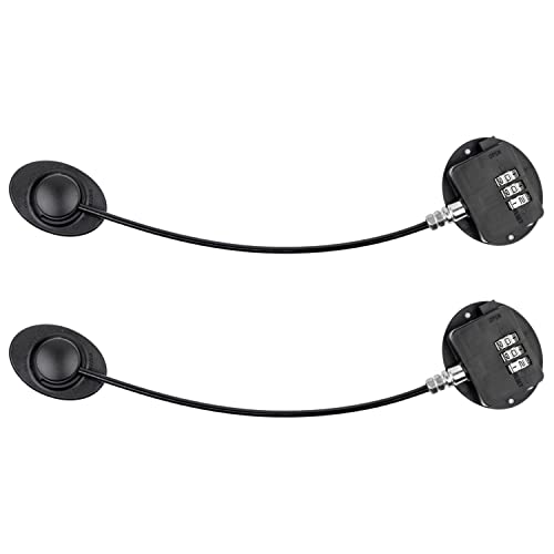 Serrures à Combinaison à Chiffres pour Placards, Armoires, Réfrigérateurs et Congélateurs, 2 piéces, Serrures de Sécurité pour Enfants, Sécurité dans la Maison, noir, adhésif spécial, sans résidus