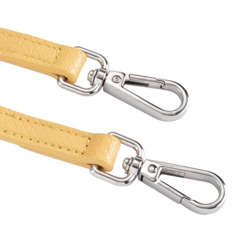 Image of Bag Leather Strap Replacement Crossbody Shoulder Straps for MINI Pouch, No Damage Conversion Kits Accessories (MINI-Wheat Yellow-S)