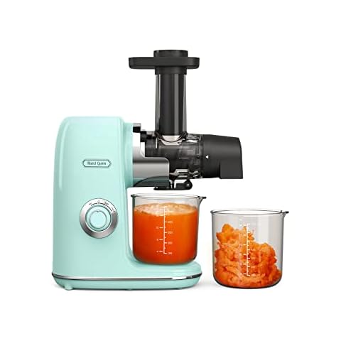 Hazel Quinn Masticating Juicer, Slow Cold Press Juicer for Fruit and Vegetable, Without BPA, Easy to Clean, 2-Speed Modes & Reverse Function, Quiet Operation, Dishwasher Safe Cover