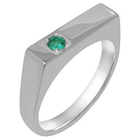 Heavy Weight Emerald Men's Anniversary Ring Cover