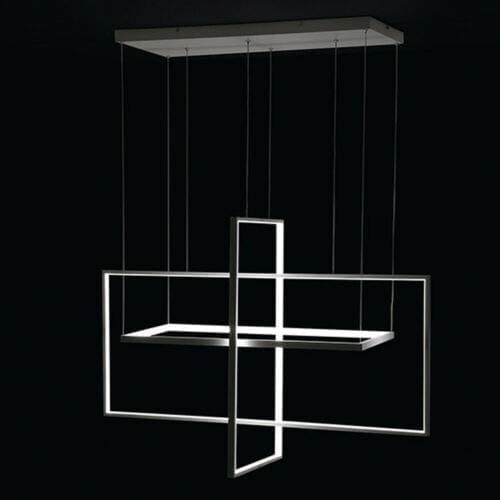 Lustre en aluminium moderne LED 71W pour remplacer plafonnier