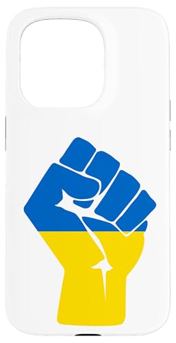 Ukrainian Flag Ukraine Solidarity Raised Fist of Resistance Case