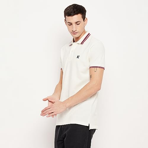 Image of KAMELEON Men's Regular Fit 100% Cotton Polo Neck Half Sleeve Solid Plus Size T Shirt, Casual Collar Tees for Boys S to 3XL