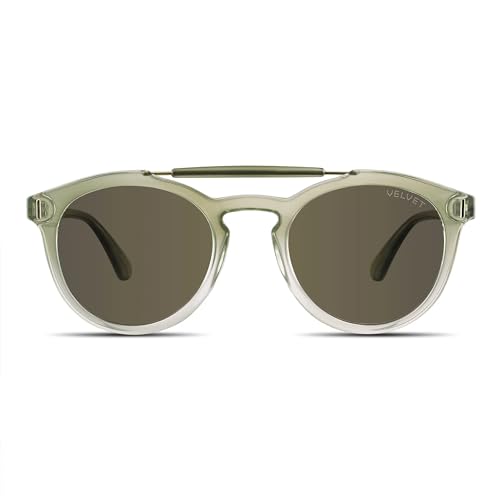 Velvet Eyewear Womens Aviator Sunglass Style Amelia in Black- 100% UV Protection - Designed for Women - Designed in the USA, Mint, V743MT40