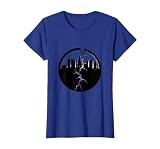 Los Angeles Earthquake Crack Sidewalk Graphic T-Shirt, Women, Royal Blue, Large