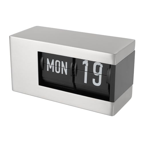 Reloj digital flip clock con calendario perpetuo inteligente a pilas 2