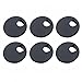 Xntun 6 Pack 1-3/8 Inch Desk Grommet, Plastic Desk Cord Cable Hole Cover Grommet - Black